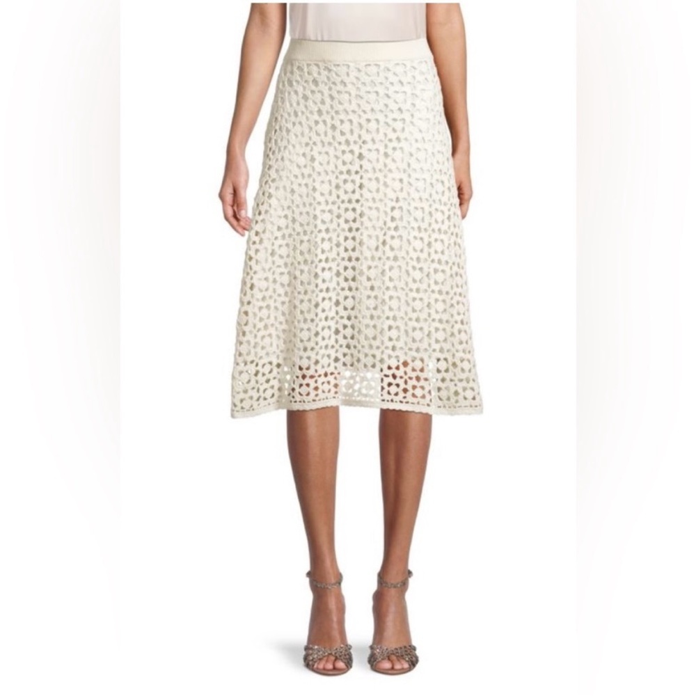 Rebecca Taylor Floral Crochet Skirt Sz S NWT - Picture 2 of 10